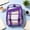 Purple, variant on Transparent Jelly Backpack Clear PVC Backpack Large Capacity Waterproof School Backpack Lightweight Minimalist Travel Daypack Security Friendly Clear Bookbag for Daily Commute Beach Concert Use