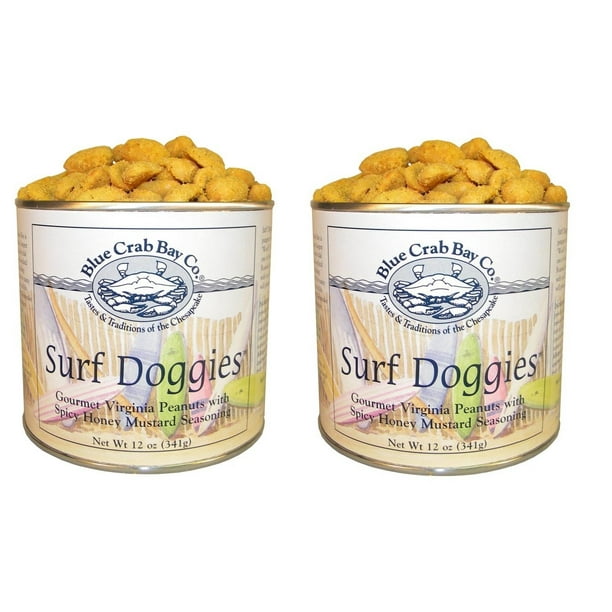 Blue Crab Bay Co. "Surf Doggies" Spicy Honey Mustard Peanuts 12 Oz