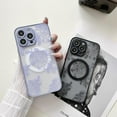 thumbnail image 4 of Magnetic Case for iPhone 14 Pro Max Compatible with Magsafe,Cute Aesthetic Flower Floral Pattern Design, Soft TPU Bumper Frosted PC Back Slim Thin Shockproof Protective Cover for Girls Women, 4 of 12