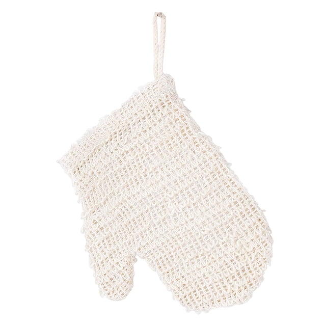 Guantes de ducha, de exfoliación corporal con baño de bucle colgante, accesorio, guantes de depuración corporal de doble cara Guante de baño jinwen Guantes de ducha