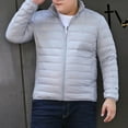 thumbnail image 7 of Admvng Mens Jacket Outdoor Warm Zipper Pocket Plus Winter Outerwear Mens Jackets Lightweight, Size L-5XL, 7 of 7