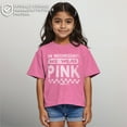 thumbnail image 2 of Girl's Mean Girls On Wednesdays We Wear Pink Checkered Graphic Cropped T-Shirt Light Pink Small, 2 of 8