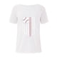 thumbnail image 3 of Blusa con estampado de cuello Rounk informal para mujer con estilo, camiseta de manga corta ahuecada, Tops de verano OAVQHLG3B Store  lin121212, 3 of 4