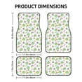 thumbnail image 2 of Sikiie Frog Wear Chef Hat Car Foot Mat Set of 4 Pieces Basics Universal Fit Rubber Carpet Floor Mats For Car SUV Van & Truck, 26.8"L x 17.3"W (Front), 13"L x 17.3"W(Rear), 2 of 6