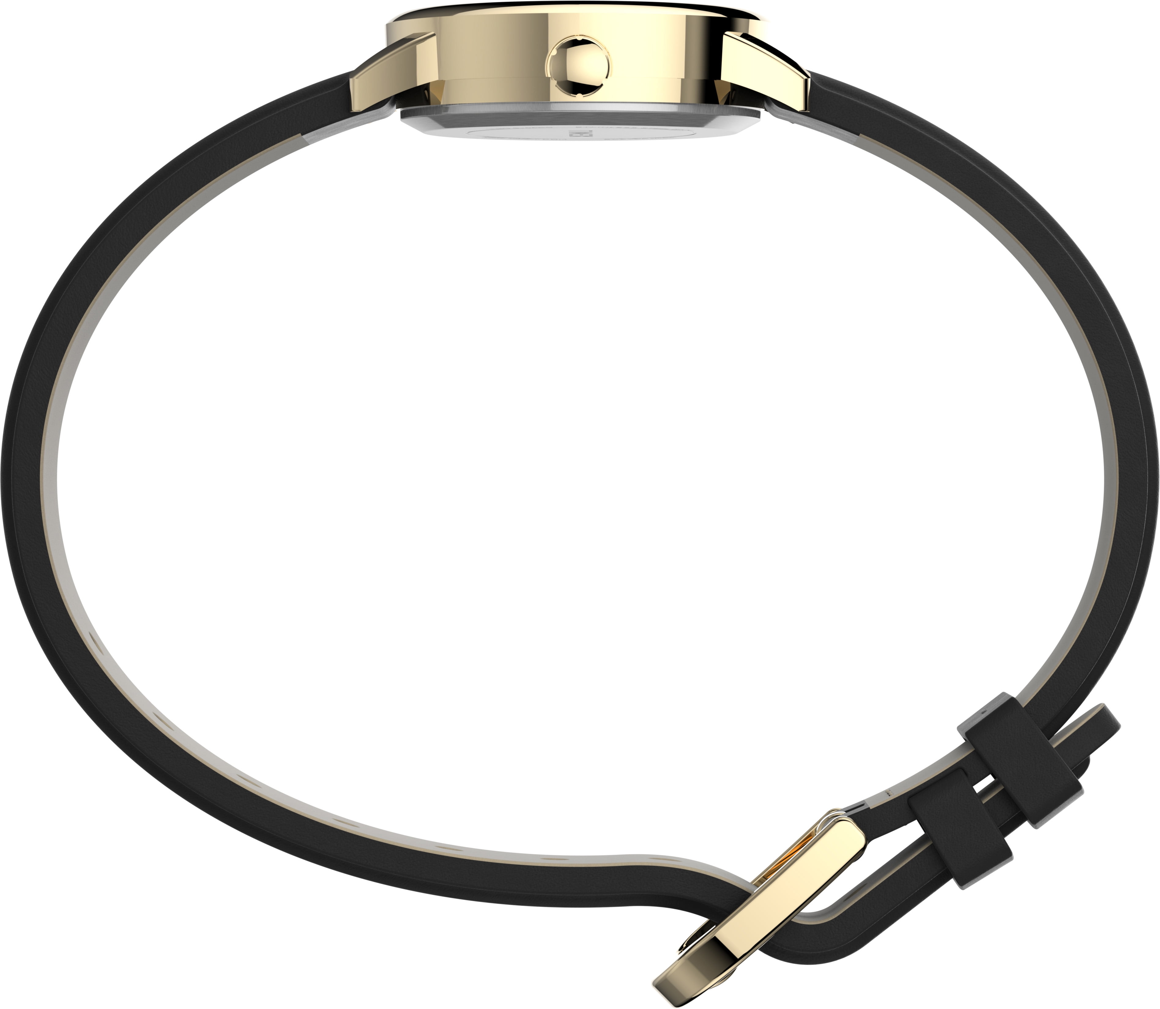Timex Ladies' Dress Black Leather Strap