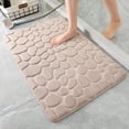 thumbnail image 1 of Alfombra de baño de espuma viscoelástica YIHOUSE Cobblestone, supersuave, gris, 1 of 6