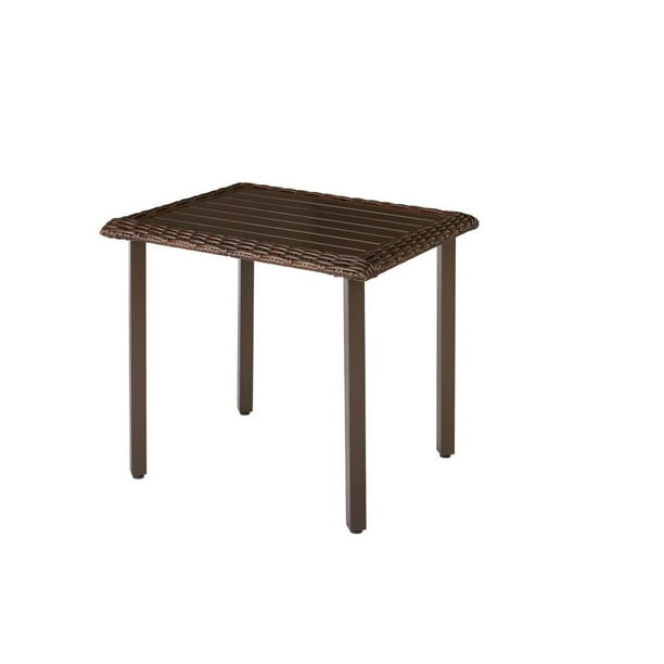 Hampton Bay Mill Valley 30 In X 24 5 Rectangular Patio Bistro Table 153 002 30bt Com Rectangular Patio Bistro Table, Mill Valley Outdoor Furniture