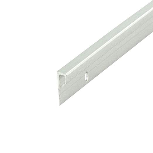 Fits 1//4/" Clear Anodized 6 Foot Length Aluminum Channel: 1//2/" W x 1/" H x 1//8/"