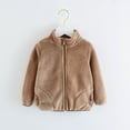 thumbnail image 2 of kamemir Baby Boy & Girl Fleece Jackets Kids Toddler Full Zip Hoodie Autumn Winter Sweater Outerwear Coat Lightweight Long Sleeve Warm Soft Jackets(12-18 Months,12-18 Months), 2 of 4