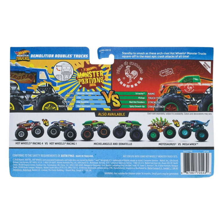 Hot Wheels Monster Trucks RC Rhinomite Transforms into Launcher, Includes  1:64 Scale Toy Truck 