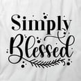 thumbnail image 2 of Simply Blessed T-Shirt | Positive Vibes Religious White Tee Gift, 2 of 5