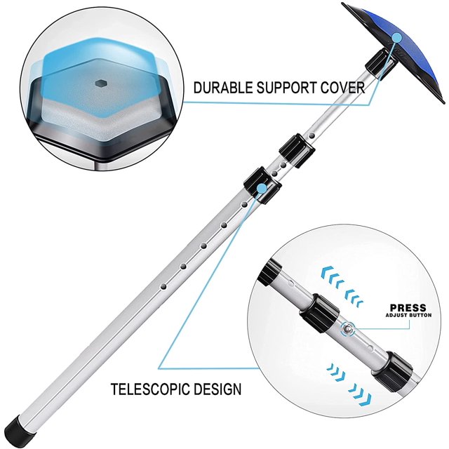 Bolsa de viaje de golf Sistema de barra de soporte Protector de palos Funda Bolsas Accesorios para hombres Mujeres Aluminio duradero 3 Secciones telescópicas Poste de protección de palos ajustable Ormromra CZYD-HY22