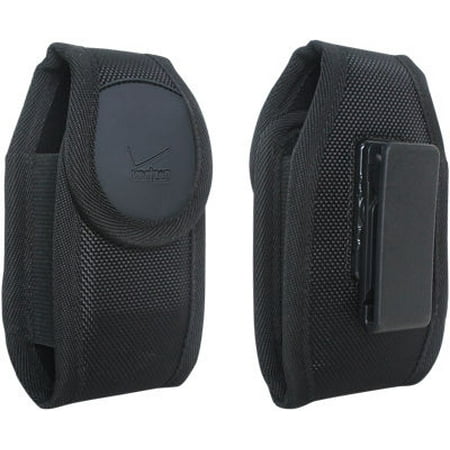 Verizon Housing - Verizon Rugged nylon case for small device - Black - Fits Convoy 4, DuraXV Plus, DuraXV, Convoy 3, DROID X, S4 mini