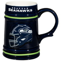 Seattle Seahawks 24oz. Ceramic Stein Cup with Gift Box