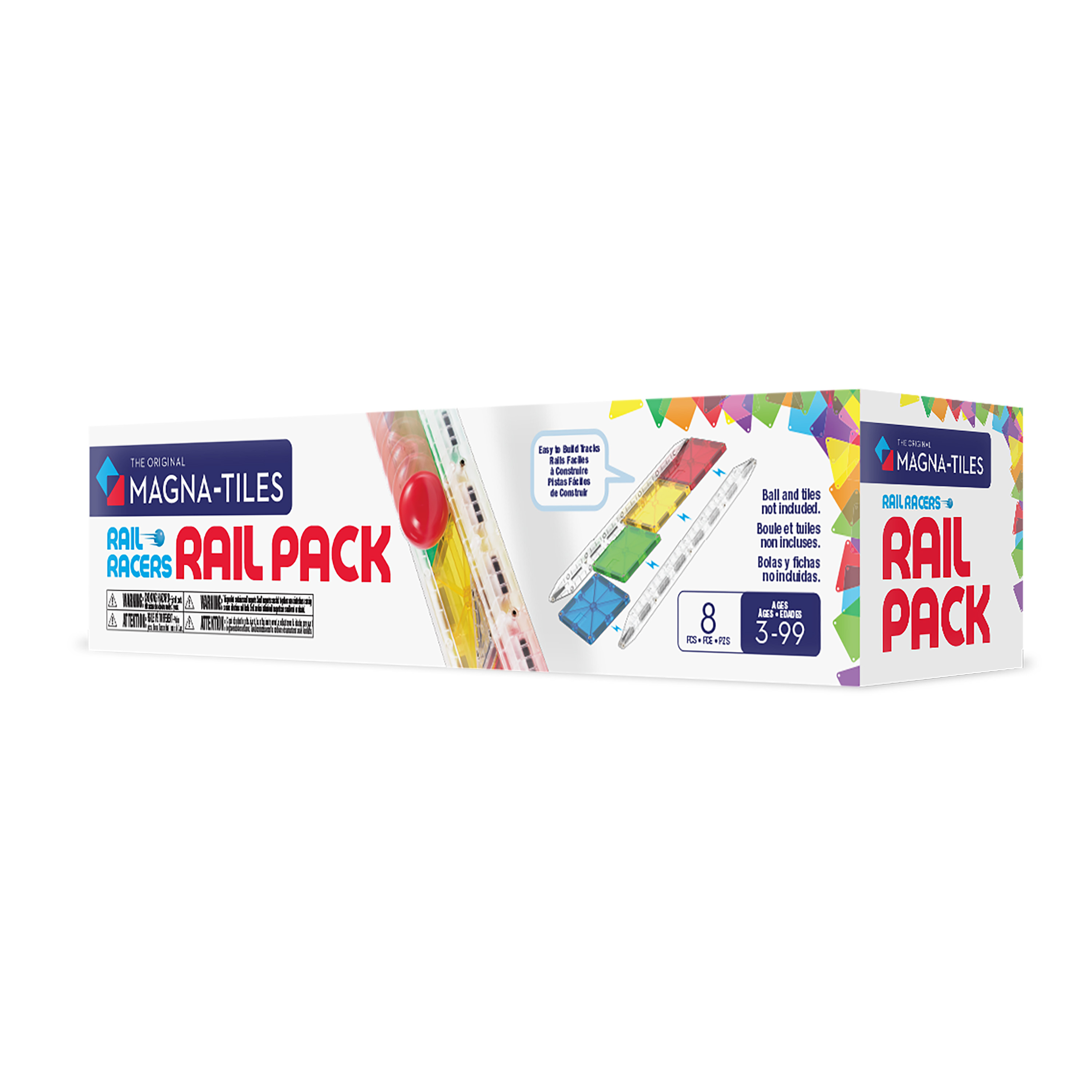 Magna-Tiles Rail Racers 8-Piece Rail Pack Expansion photo 7