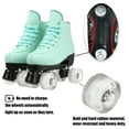 thumbnail image 3 of FACNOATIHN Roller Skate, Classic Fashion Skates for Adults Kids with Light up Wheels, Green(Women's 6.5 / Men's 5.5), 3 of 11