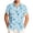 Sky Blue#04, variant on LODIENY Hawaiian Shirts for Men Short Sleeves Tropical Printed Casual Button Down Collared T-Shirts Trendy Holiday Summer Beach Floral Shirts Tops Pink#01 L