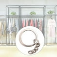 thumbnail image 4 of Key Ring  Key Chain 100pcs/set Silver Nickel Metal Round DIY Key Ring Keychain Jewelry Findings Accessories 25mm, 4 of 8