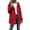 Red-AnuYalue windbreaker jacket, variant on AnuYalue Women Waterproof Jacket Fashion Button Coat Striped Lined Windbreaker Jackets with Pockets Long Sleeve Outerwear