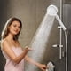 thumbnail image 5 of Cabezal de ducha de mano de alta presión | Cabezal de ducha de aluminio espacial con panel de filtro extraíble para una fácil limpieza | Interfaz universal de 4 puntos para ducha y grifo de baño, 5 of 8