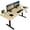 Light Wood/Black, variant on VIVO Manual 71” x 30” Stand Up Desk, Dark Walnut Table Top, Black Frame
