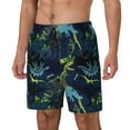 thumbnail image 2 of Haiem Cartoon Dinosaur Mens Swim Trunks with Compression Liner 2 in 1 Swimming Shorts Stretch Swimwear Quick Dry,Board Shorts-3X-Large, 2 of 9