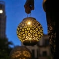 thumbnail image 1 of Luces solares colgantes para exteriores: pequeñas luces huecas de flores, 1 of 6