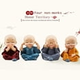 thumbnail image 4 of piezas lindas figuritas de monje pequeña estatua de resina, Wise Kung Fu Buddha Creative Crafts Ornament como Home, Office Car Interior Display Decoration Decor Dolls Toy Gift Ormromra GX-422, 4 of 5