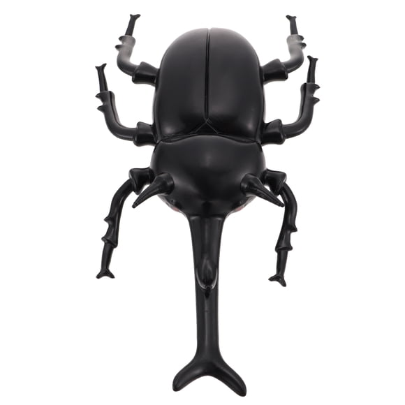 OULII 1Pcs Black Plastic Beetle Style Toy For Home Decoration 23x9Cm