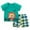 Dark Green, variant on KDFJPTH Toddler Boys Girls Summer Outfits Cute Dinosaur Lion Animal Short Sleeve T-Shirt and Short Set