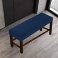 thumbnail image 4 of YWMJZEU Soft Stretch Bench Covers Rectangle Cushion Slipcovers with Strap Blue, 4 of 9