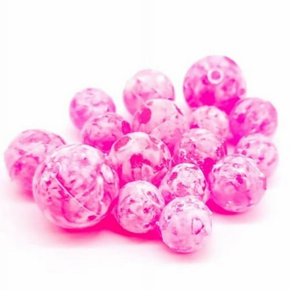 BNR Tackle 14mm Soft Beads, Mottled Cerise