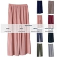 thumbnail image 3 of Mutghys Cropped Pajama Pants for Women Solid Elastic Waist Sleep Pants Home Relaxing Loose Comfy Casual Pajama Bottoms, 3 of 5