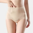 thumbnail image 4 of ZJXFGS Clearance High Waisted Underwear For Women 100% Cotton Underwear Women Women's Yoga Thin Underwear Tummy Control Underwear Beige L, 4 of 8