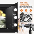 thumbnail image 3 of 1.3 Cubic Foot Small Home Fireproof Safe, Personal Safe with Electronic Keypad and Spare Keys, Waterproof and Fireproof Home Safe, with 3 Removable Shelves, Fireproof File Box for Cash, 3 of 3