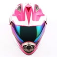 thumbnail image 7 of 1Storm Dual Sport Helmet Motorcycle Full Face Motocross Off Road Bike HGXP14A Racing Pink White, 7 of 7