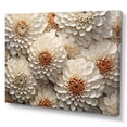 thumbnail image 2 of Designart "Minimalistic Beige Collage Of Zinnias I" Zinnias Canvas Wall Art, 2 of 7