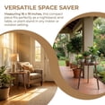 thumbnail image 4 of TEAFIRST End Table, Round Wooden Small Farmhouse Side Table for Bedroom, Living Room 16"x16"x19", 4 of 10