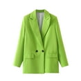 thumbnail image 2 of Blouses à Manches Longues pour Femmes Mode Décontractée Printemps Été Couleur Unie Blazer à Manches Longues Blouses pour Femmes Mode Été Manches Longues Blouses d'Été Blouses pour Femmes Manches Longues, 2 of 9