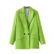 thumbnail image 1 of Blazer de mujer de moda casual primavera verano color manga larga blazer mujer abrigo, 1 of 9