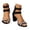 Black, variant on Black Block Heels For Women Open Toe Sandals Ankle Strap Chunky Heels Summer Dressy Ladies Shinny Rhinestone Shoes