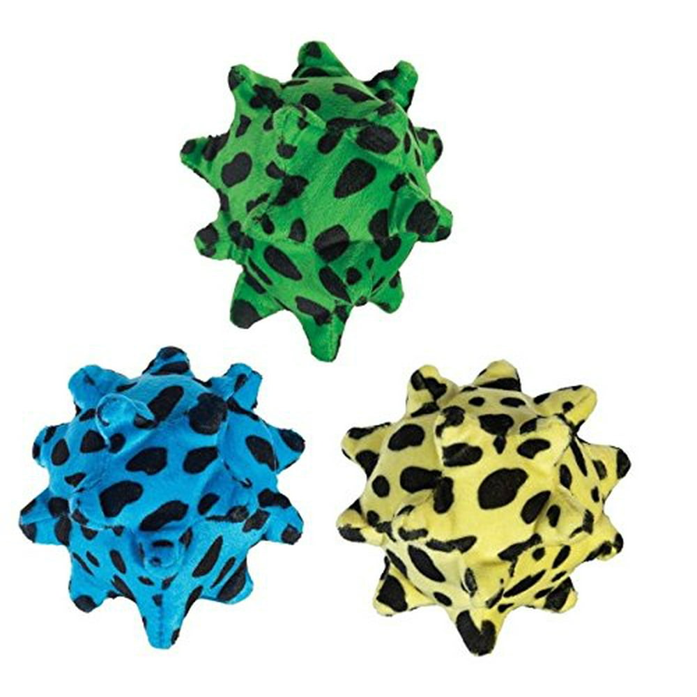 NUBBY BALLS Dog Toy Soft Nubbly Squawking Toys for Dogs Cute Textured Chewy(Full Set All 3
