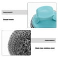 thumbnail image 3 of DECORNIJIA 6pcs Dish Scrubber Handle Stainless Steel Scrub Brush Heavy Duty Pot Cleaner For Kitchen, 3 of 8
