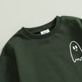 thumbnail image 4 of Okbabeha Baby Toddler Halloween Outfit Boy Girl Funny Ghost Shirt and Pants Long Sleeve Crewneck Sweatsuit Cute Clothes, 4 of 7