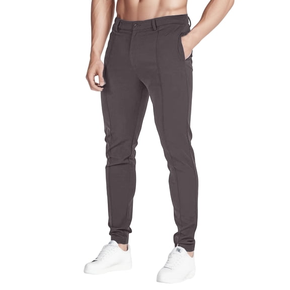 Vedolay Mens Sweatpants Linen Pants Drawstring Trousers Grey,M