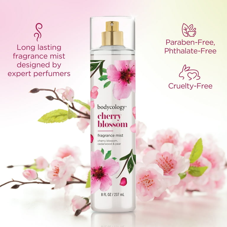 perfumed mist Bodycology Fragrance Body Mist, Cherry Blossom, 8 fl.oz fahnen teleskopstange