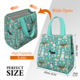 thumbnail image 3 of Husky and Coffee Insulated Lunch Bag for Women & Adults,Large Portable Soft Cooler Lunch Bag,Thermal Food Storage Tote with Pearl Cotton,8.66L,8.75x5.75x9.5 Inch, 3 of 5