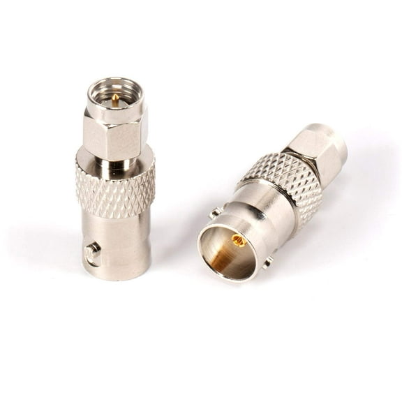 THE CIMPLE CO - SMA Male to BNC Female - Male to Female Adapter RF Connector - 50 Pack