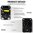 thumbnail image 3 of 100 Amp Marine Circuit Breaker Resettable 100A with Manual Reset Switch Button for Boat Trolling RV Yacht, 12V - 48V DC, 3 of 5