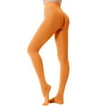 thumbnail image 1 of Leggings de baile blancos de punto sin costuras para mujer, de color liso y talla grande, sin amoníaco, 40D, coloridos, 1 of 6